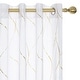preview thumbnail 1 of 38, Deconovo Sheer Voile Line Grommet Curtain Pair(2 Panel)