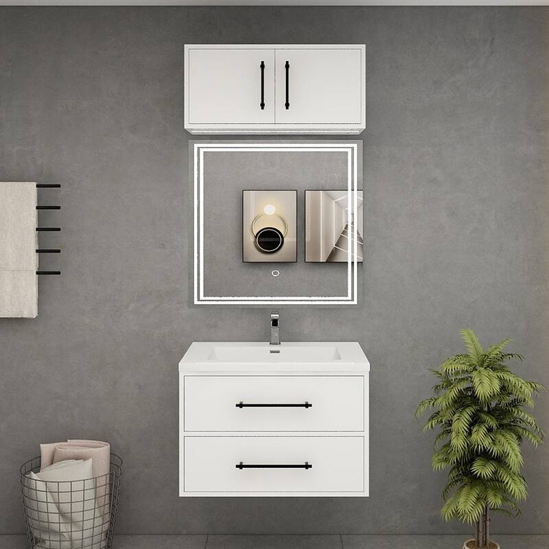 Victoria 30'' Wall-Mounted Vanity Set with Motion Sensor LED light Top Cabinet.