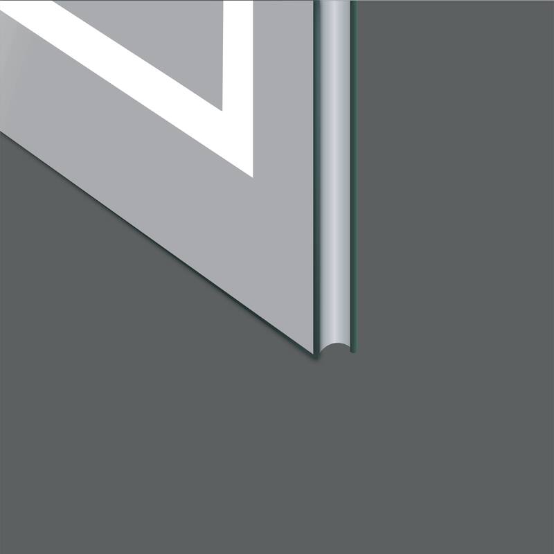 Modland LED Lighted Medicine Cabinet with Mirror Bathroom Mirror Cabinet with Lights Anti-Fog