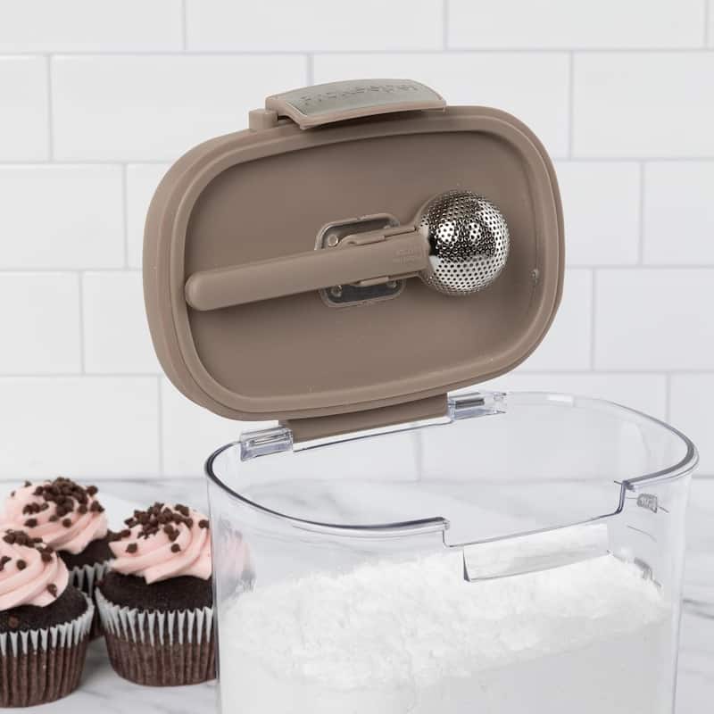 ProKeeper+ 9 Piece Clear Plastic Airtight Food Flour and Sugar Baker's Kitchen Storage Organization Container