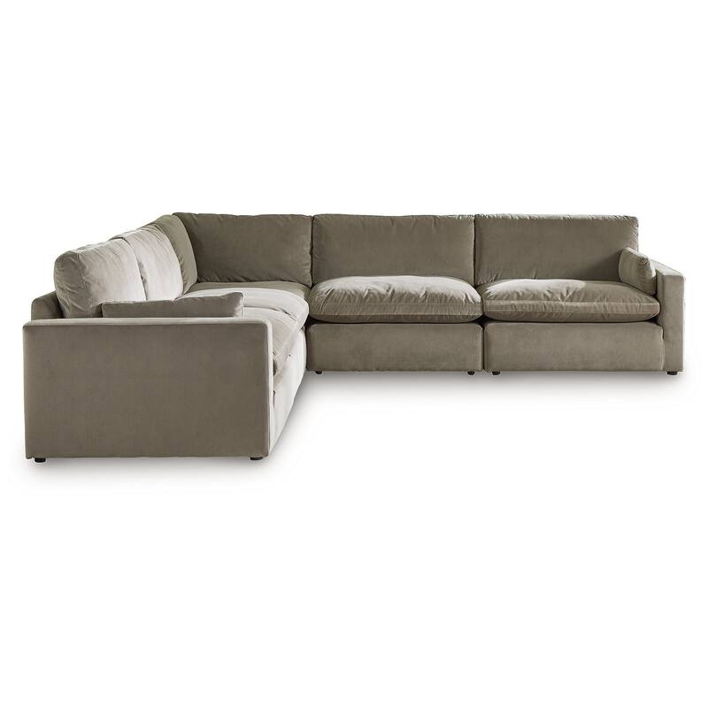Signature Design by Ashley Sophie Brown 5-Piece Sectional - 127"W x 127"D x 36"H