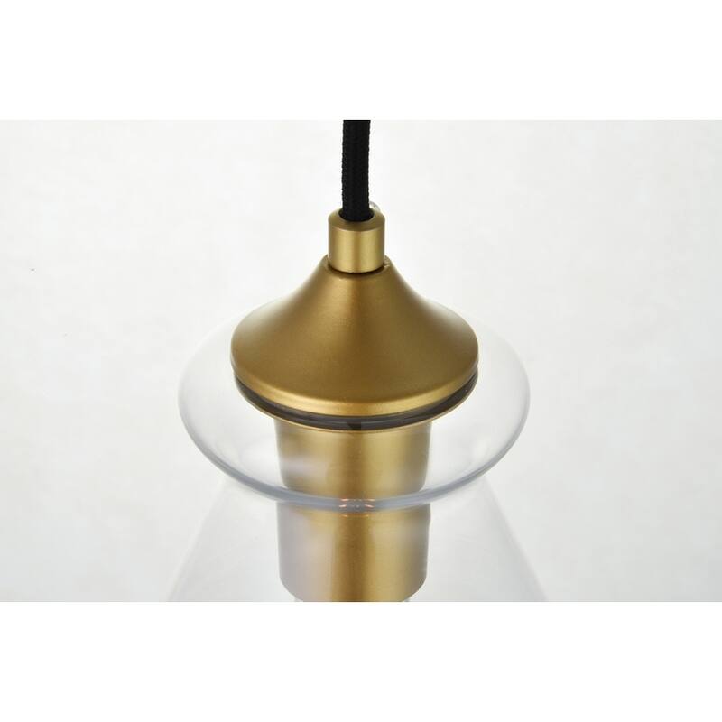 1-Light 8 inch Pendant with Clear Glass