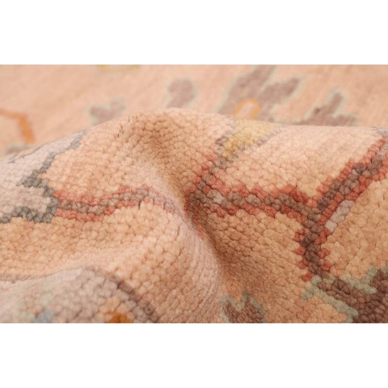 ECARPETGALLERY Hand-knotted Modern Oushak Light Copper Wool Rug - 7'11 x 10'2