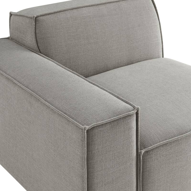 Restore Performance Fabric Upholstered Left-Facing Modular Lounge Chair