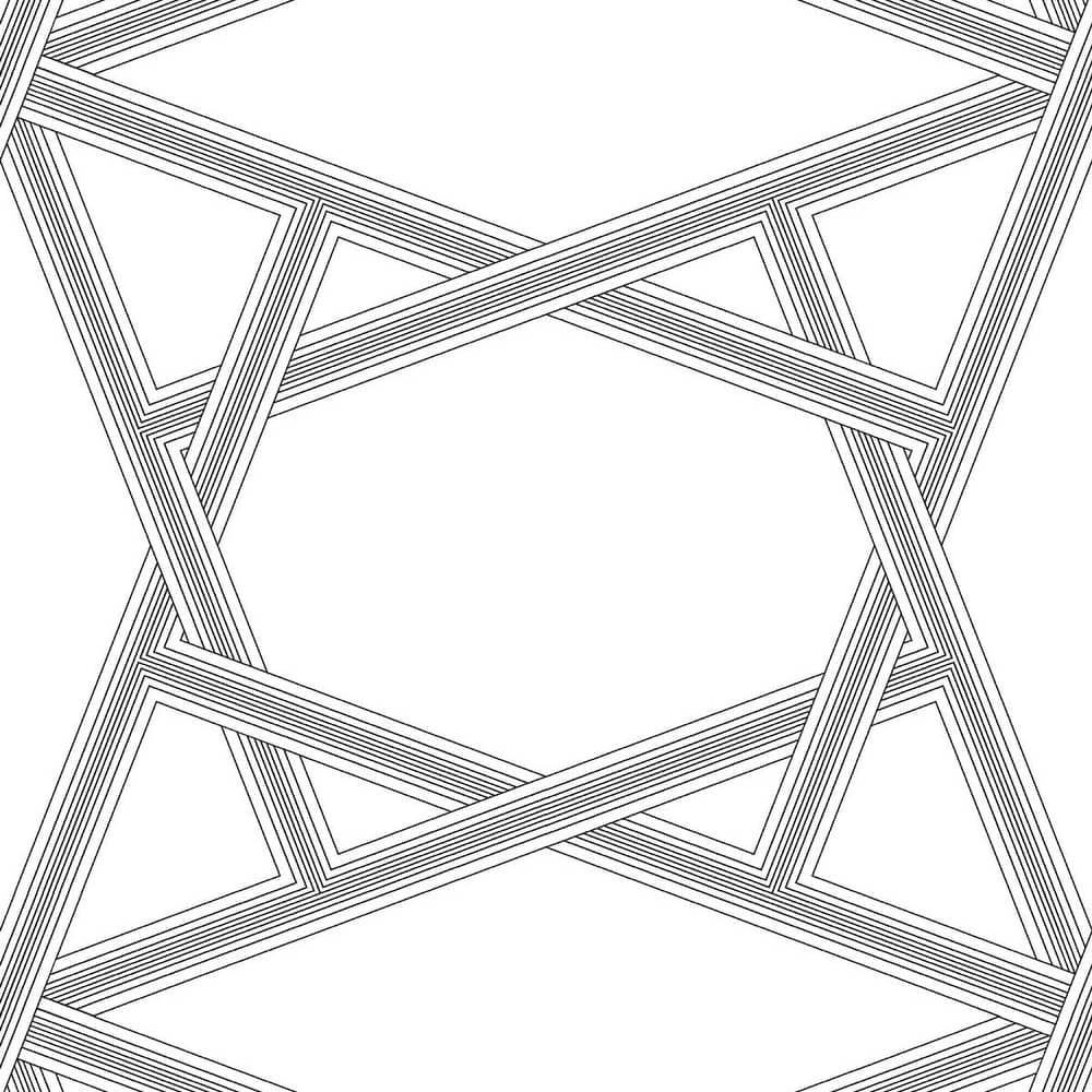 NextWall Crossroads Geo Peel and Stick Wallpaper