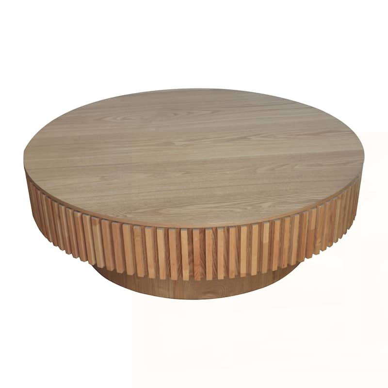 Round Coffee Table with Storage