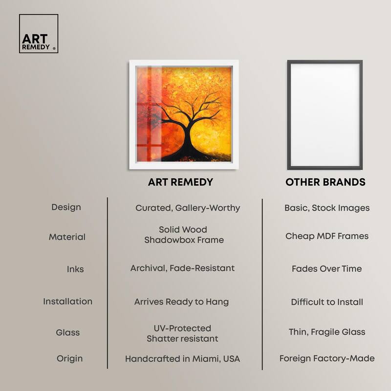 Tree of Opposites I Shadowbox by Art Remedy