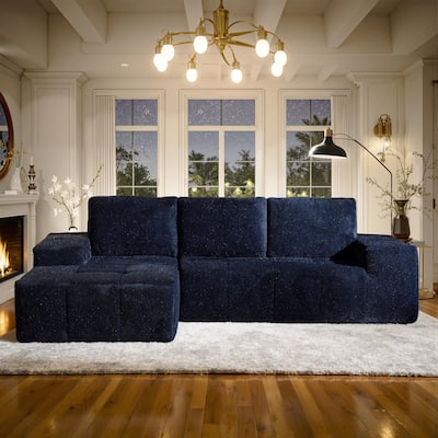 OVIOS Starry Sky Fabric Chaise Lounge Sofa