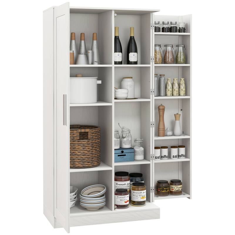 63" Kitchen Pantry Storage Cabinet