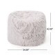 preview thumbnail 5 of 18, Lachlan Glam Faux Fur Bean Bag Chair by Christopher Knight Home