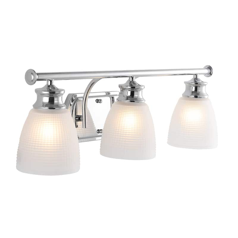 Fairfax Metal/Glass Contemporary Modern LED Vanity Light, by JONATHAN Y