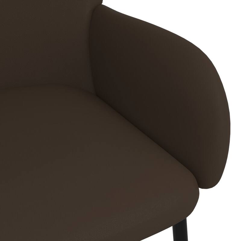 vidaXL Dining Chairs 2 Pcs Modern Accent Chair for Living Room Faux Leather - 22.8" x 22.4" x 30.9"