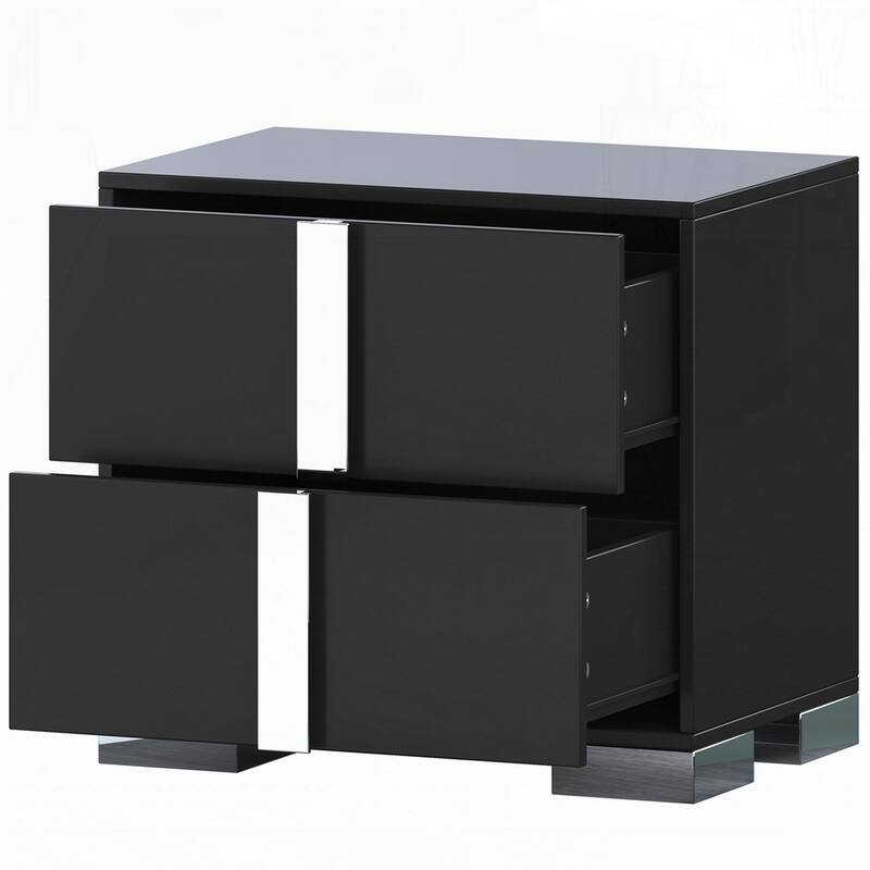 Elegant 6 Drawers Dresser and Two Nightstands