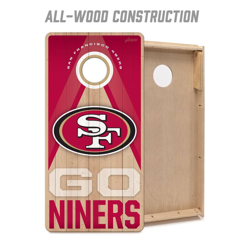 San Francisco 49ers NFL 2x4 Professional Cornhole Board Set