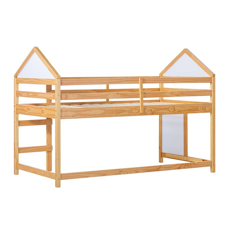 Walker Edison Wood Low Loft Bed