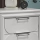 preview thumbnail 11 of 10, Furniture of America Drima Modern 6-Piece Pearl White Solid Wood Kids Platform Bedroom Set with LED
