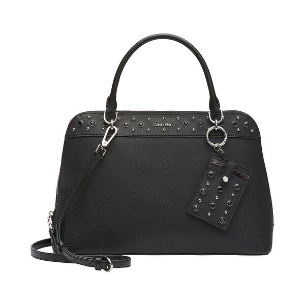 Calvin klein susan saffiano leather satchel