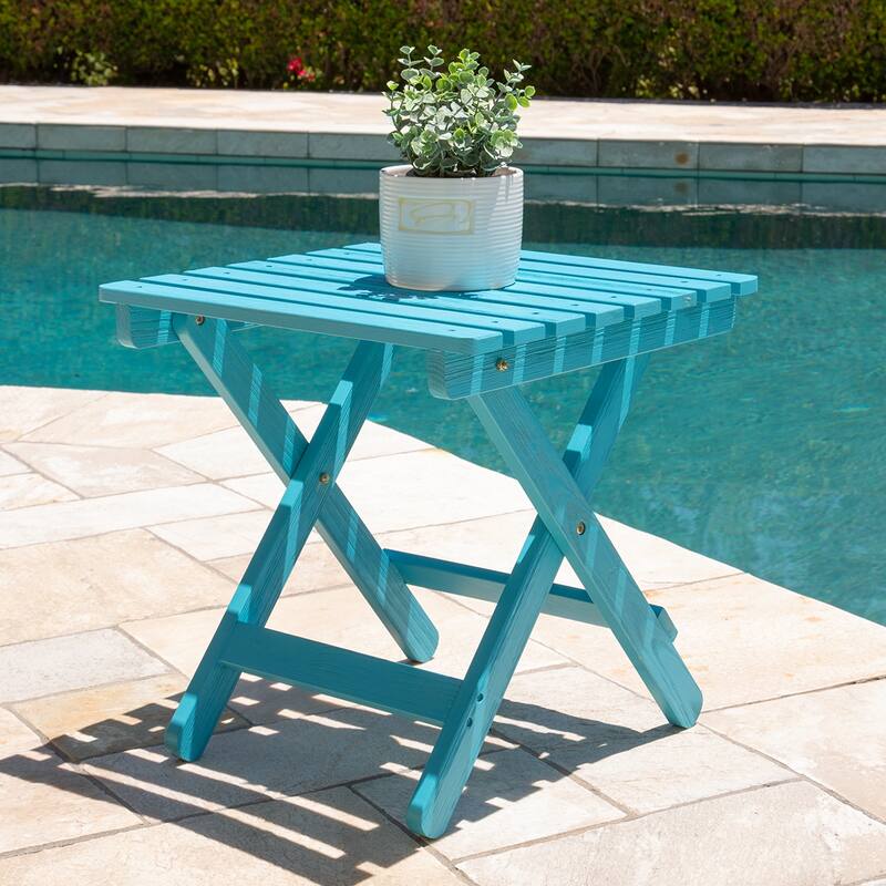 Laguna Assembled Square Folding Table - 19 W x 19 L x 19 H