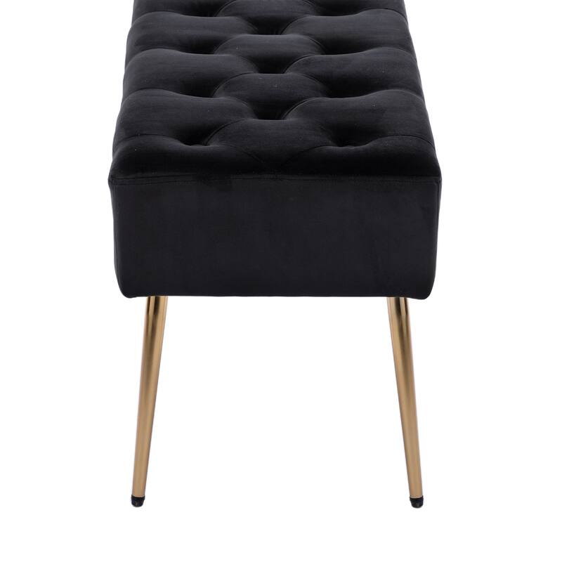 Modern 44" Length Button Tufted Bench