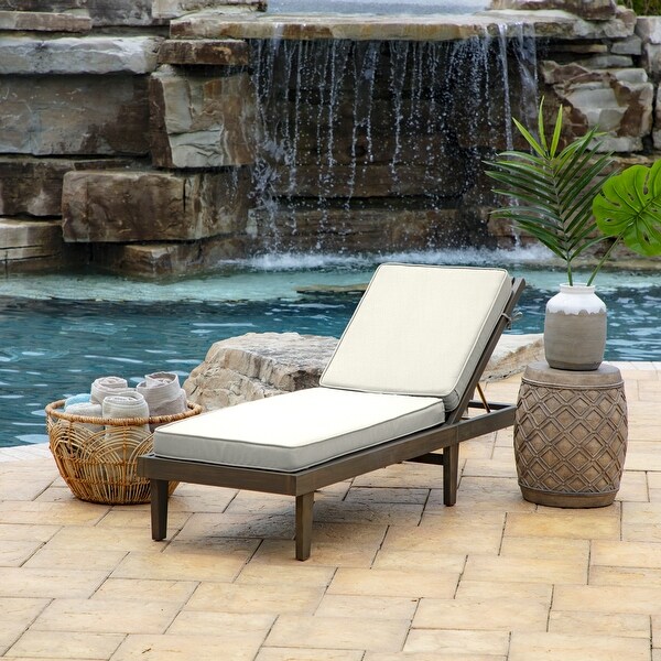 Arden selections texture outdoor chaise cushion sales