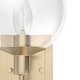 preview thumbnail 6 of 10, Hunter Xidane 1 Light Wall Sconce - Entry, Hallway, Bedroom, Bathroom - Contemporary, Mid-Century Modern, Glam - Damp Rated!
