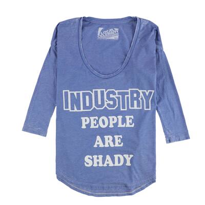 Local Celebrity Womens Industry People Graphic T-Shirt,, Blue, X-Small