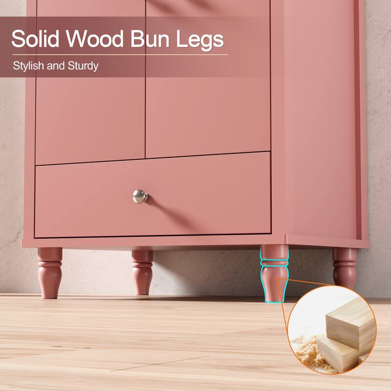 Lace Trim Freestanding Bathroom Vanity Set - Perfect for Bathrooms