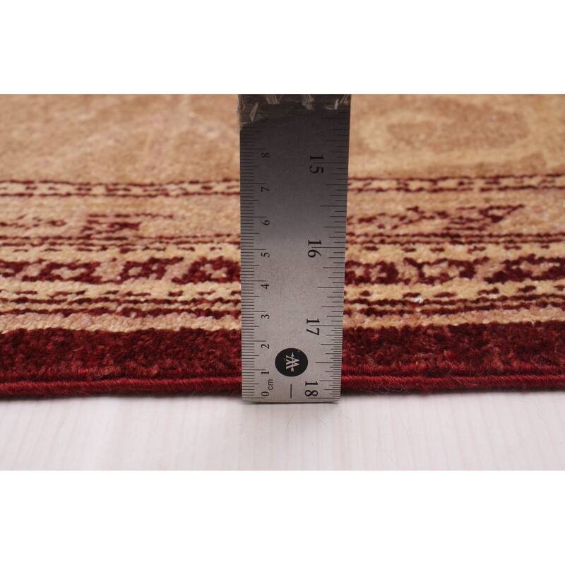 ECARPETGALLERY Hand-knotted Peshawar Oushak Red Wool Rug - 8'0 x 10'3