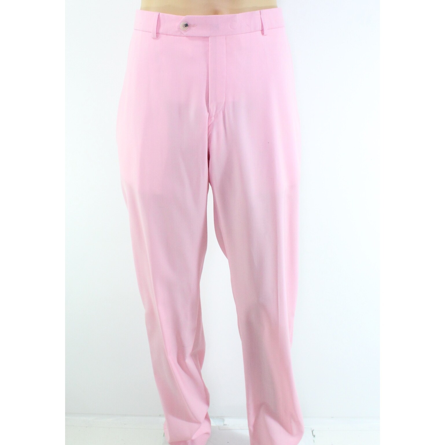 Shop Ballin Pink Mens Size 35x37 Tab Dress Flat Front Wool Pants