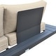 preview thumbnail 7 of 7, Razor Gray Aluminum Outdoor Modular Sectional Sofa with Cushions