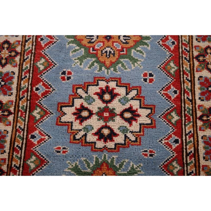 Blue Kazak Oriental Foyer Rug Handmade Wool Carpet - 2'0" x 2'9"
