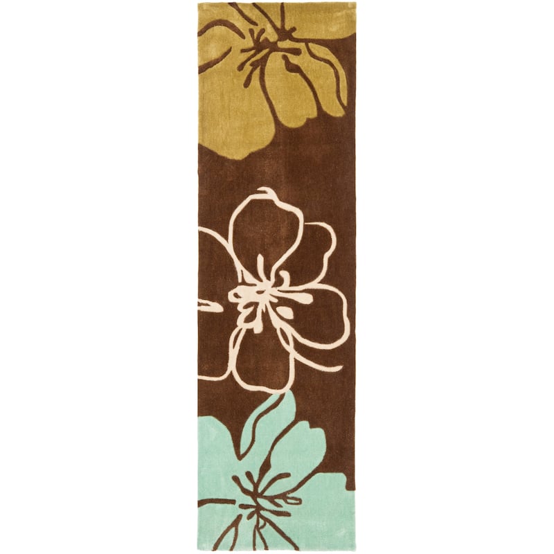 SAFAVIEH Handmade Modern Art Zakira Modern Polyester Rug