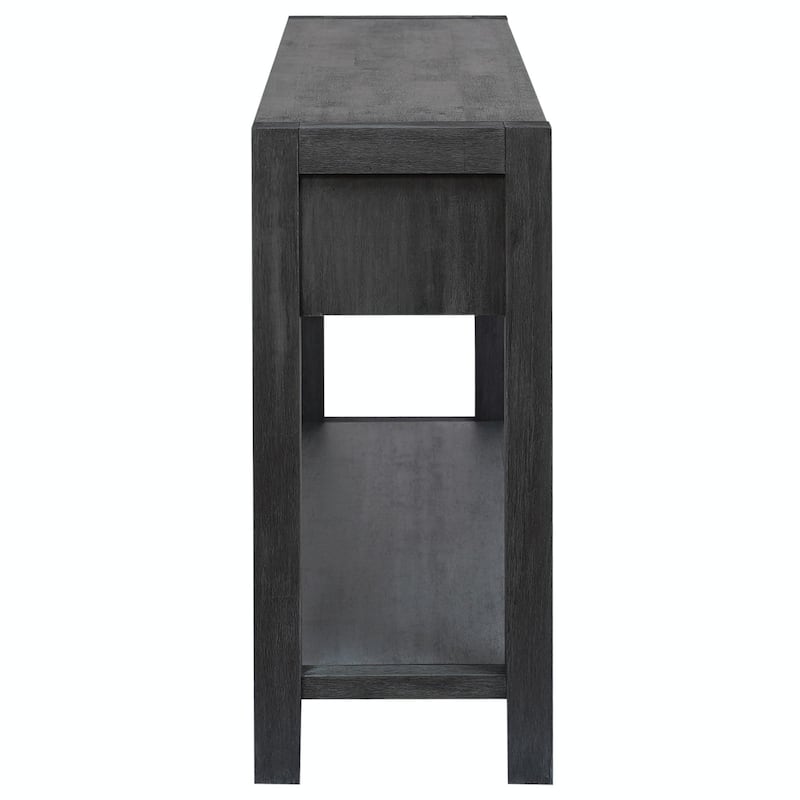 Elegant Acacia Wood Veneer Console Table