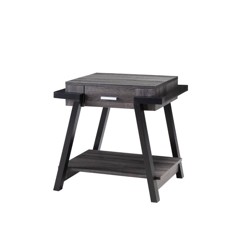 Modern End Table & Side Table with 1 Bottom Shelf