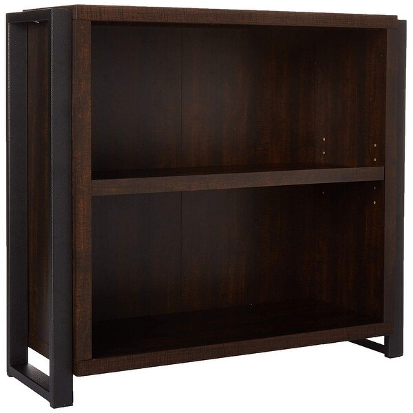 Offex Home / Office 2 Shelf Bookcase - Dark Chocolate