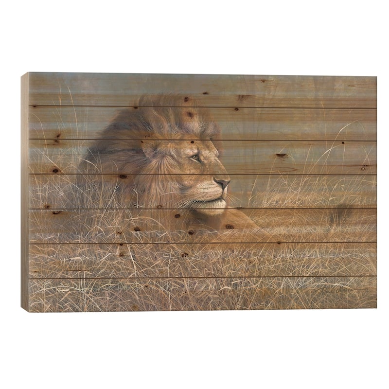 Majestic Beauty Print On Wood by Ruane Manning - Multi-Color - 26x40x1.5