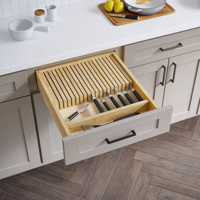 Hardware Resources KO Series 18 Inch Knife Block Drawer Insert