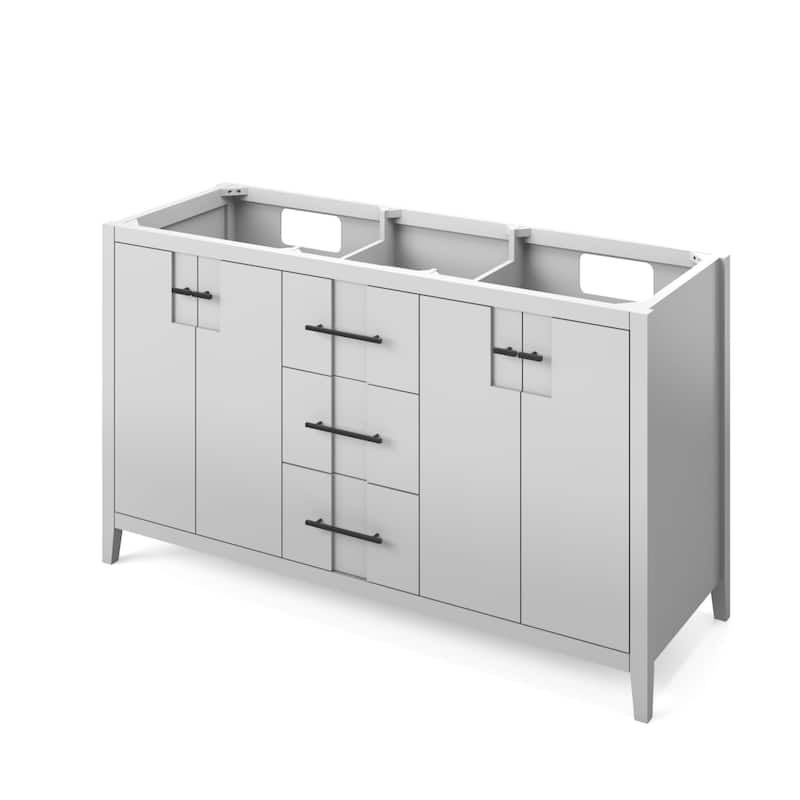 Jeffrey Alexander VN2KAT-60-NT Katara 60" Double Free Standing Vanity - Grey - Painted