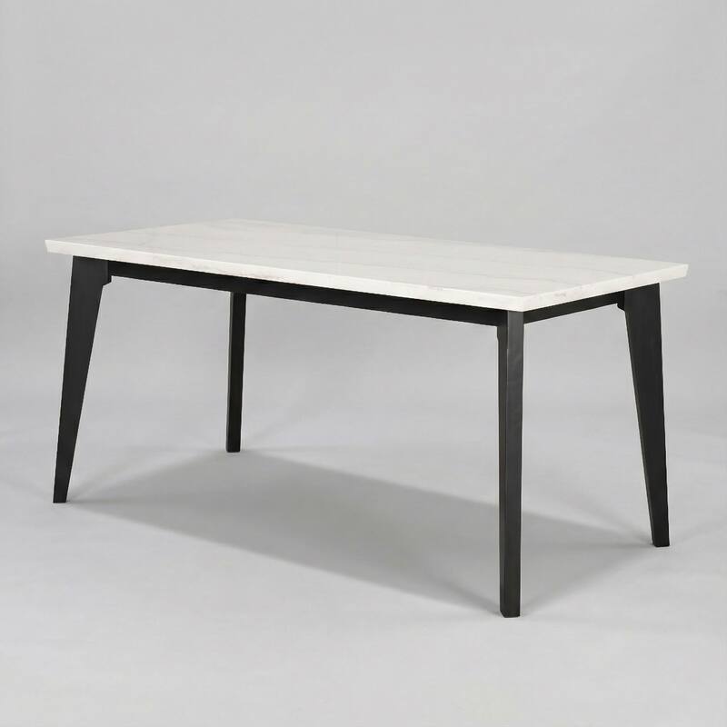 Furniture of America Fieny Modern Genuine White Marble 70-inch Counter Height Dining Table