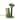 Marfa 25.25" Modern Jute Triple-Cactus Cat Scratching Post with Fuzzy Toy, Green