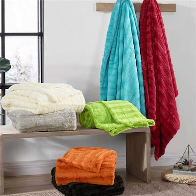 Derby Double Sided Fauxfur Throw