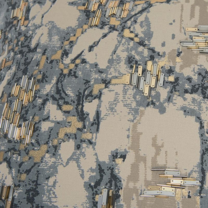 Grey Abstract Decorative Pillow