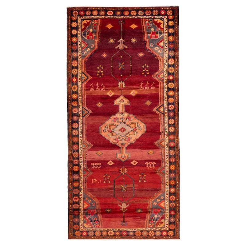 ECARPETGALLERY Hand-knotted Konya Anatolian Red Wool Rug - 5'1 x 10'10