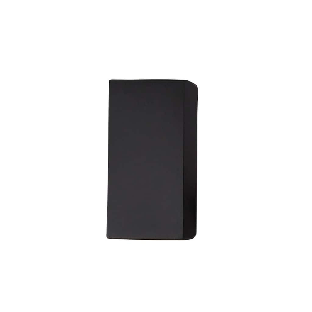 Ambiance Carbon Matte Black Small Rectangle Open Top & Bottom Wall Sconce