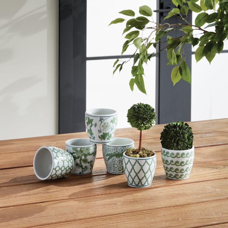 Imperial Chinoiserie Mini Flower Pots