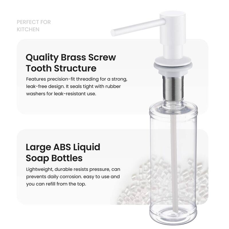 Kitchen Lead Free Solid B rass Construction Soap Dispenser