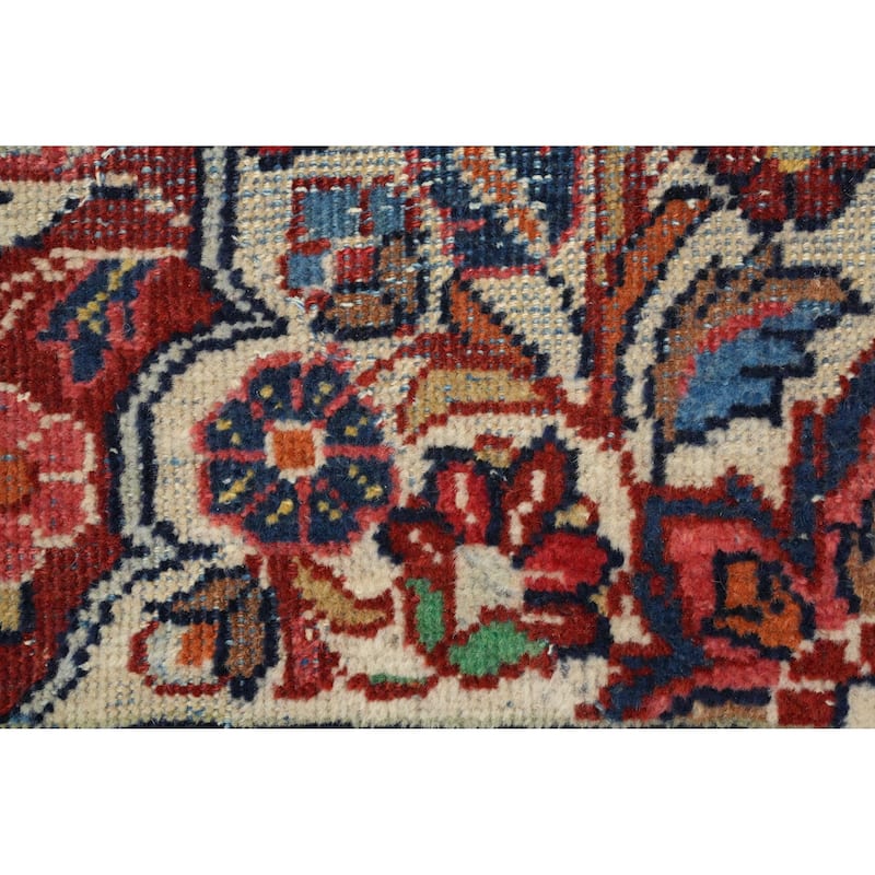 Hand Knotted Oriental 100% Wool Carpet Traditional Floral Green Mahal Area Rug - 11' 9'' X 8' 11''