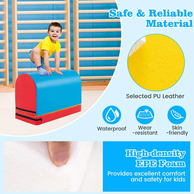 Costway Mailbox Tumbling Mat Gymnastics Vaulting Box with Detachable - See Details