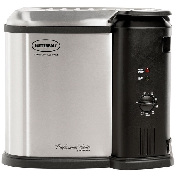 Masterbuilt 23010115 Butterball Indoor Electric Turkey Fryer, 1650 W, Silver
