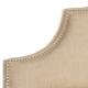Safavieh Hallmar Hemp Linen Upholstered Arched Headboard - Silver ...